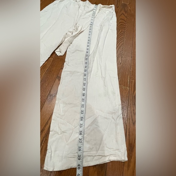 Ambiance Apparel Off-White Casual Pants - Picture 6 of 11